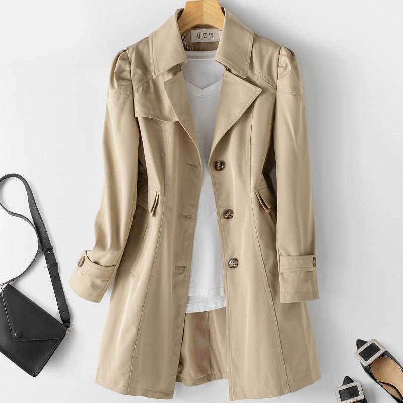 Women Trench Coat | Button Closure
