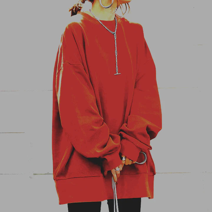 Women Oversized Sweatshirt | Long Sleeve Pullover