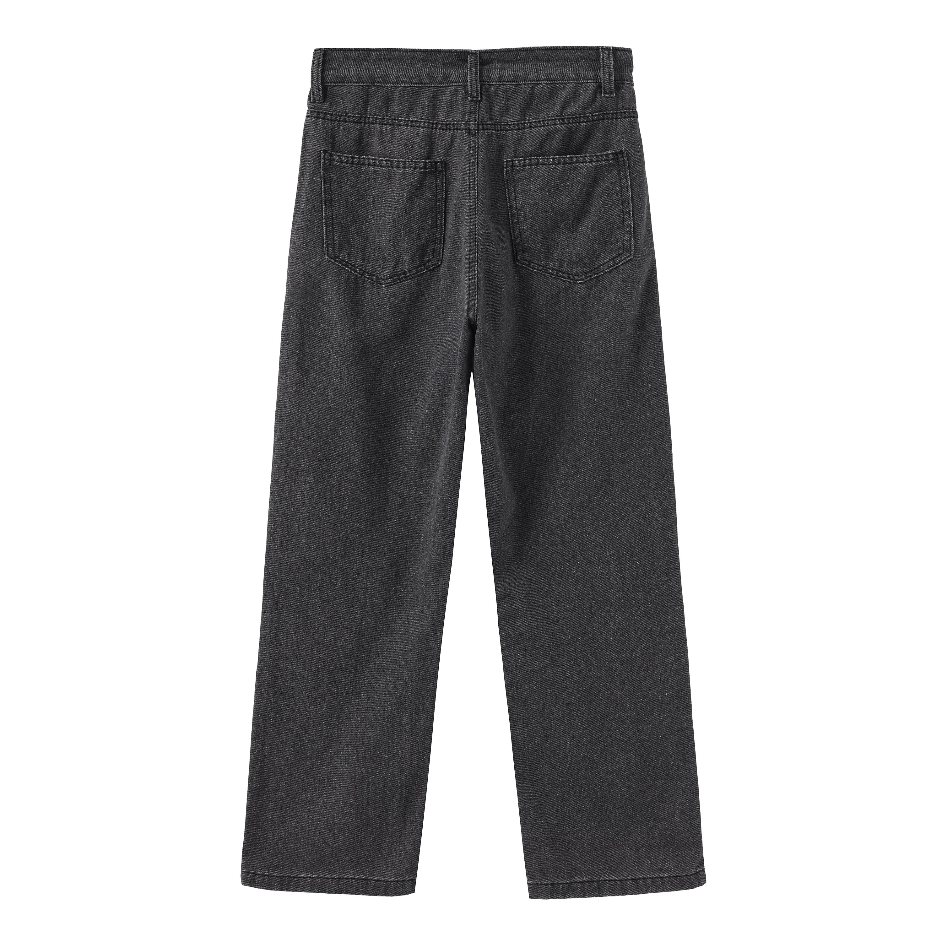 Women High Waist Jeans | Straight Leg Jeans Black