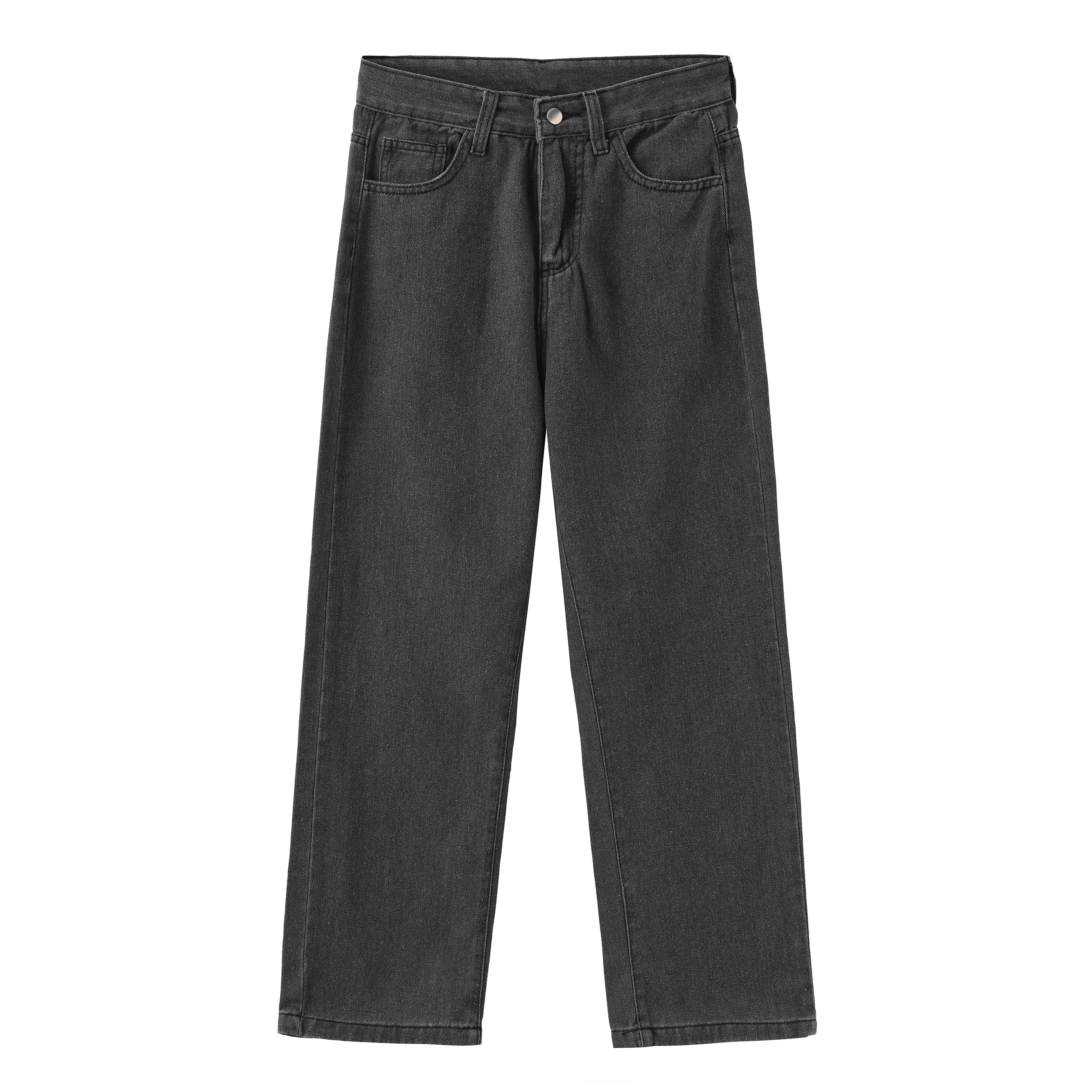 Women High Waist Jeans | Straight Leg Jeans Black