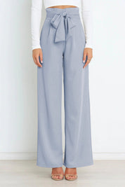 Women Wide Leg Trousers | Tie Waist