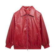 Women Oversized Zip Jacket | Contrast Stitch