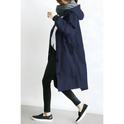 Women Hooded Coat | Long Buttoned Coat