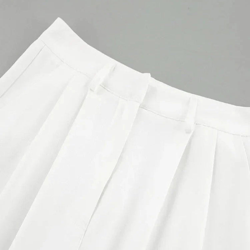 Women Wide-Leg Trousers | Pure White