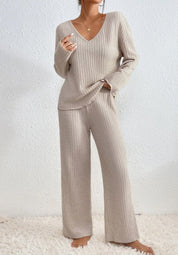 Women Two Piece Loungewear | Ribbed Lounge Set