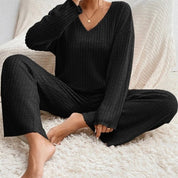 Women Two Piece Loungewear | Ribbed Lounge Set