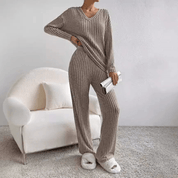 Women Two Piece Loungewear | Ribbed Lounge Set