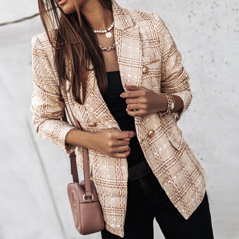 muller-mode-tove-karierter-blazer-blazers-khaki-5086316.jpg